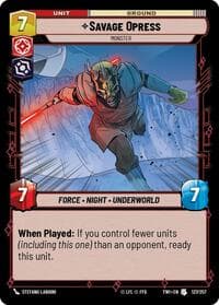 Savage Opress - Monster - Twilight of the Republic - Star Wars: Unlimited card