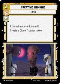 Creative Thinking - Twilight of the Republic - Star Wars: Unlimited card
