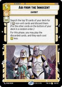 Aid from the Innocent - Twilight of the Republic - Star Wars: Unlimited card
