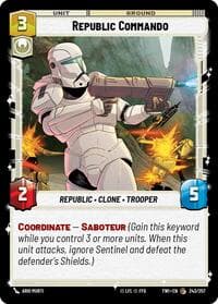 Republic Commando - Twilight of the Republic - Star Wars: Unlimited card