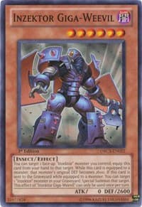 Inzektor Giga-Weevil - Order of Chaos - YuGiOh card