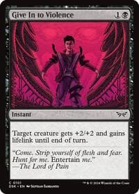 Give In to Violence - Duskmourn: House of Horror - Magic: The Gathering card