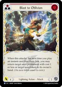 Blast to Oblivion (Red) - Blitz Deck: Rosetta - Aurora - Flesh and Blood TCG card