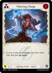Flittering Charge (Red) - Blitz Deck: Rosetta - Aurora - Flesh and Blood TCG card