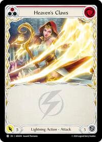 Heaven's Claws (Red) - Blitz Deck: Rosetta - Aurora - Flesh and Blood TCG card