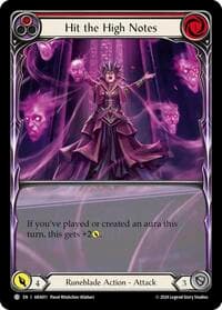 Hit the High Notes (Red) - Blitz Deck: Rosetta - Aurora - Flesh and Blood TCG card