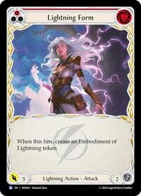Lightning Form (Red) - Blitz Deck: Rosetta - Aurora - Flesh and Blood TCG card