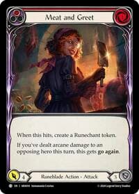 Meat and Greet (Red) - Blitz Deck: Rosetta - Aurora - Flesh and Blood TCG card