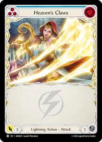 Heaven's Claws (Blue) - Blitz Deck: Rosetta - Aurora - Flesh and Blood TCG card