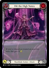 Hit the High Notes (Blue) - Blitz Deck: Rosetta - Aurora - Flesh and Blood TCG card