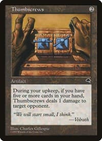 Thumbscrews - Tempest - Magic: The Gathering card
