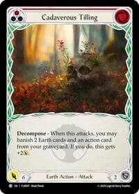 Cadaverous Tilling (Red) - Blitz Deck: Rosetta - Florian - Flesh and Blood TCG card