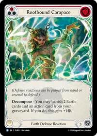 Rootbound Carapace (Red) - Blitz Deck: Rosetta - Florian - Flesh and Blood TCG card