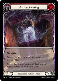 Arcane Cussing (Red) - Blitz Deck: Rosetta - Florian - Flesh and Blood TCG card