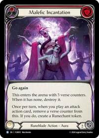 Malefic Incantation (Red) - Blitz Deck: Rosetta - Florian - Flesh and Blood TCG card