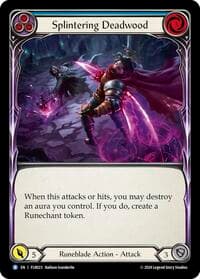 Splintering Deadwood (Blue) - Blitz Deck: Rosetta - Florian - Flesh and Blood TCG card