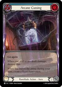 Arcane Cussing (Blue) - Blitz Deck: Rosetta - Florian - Flesh and Blood TCG card