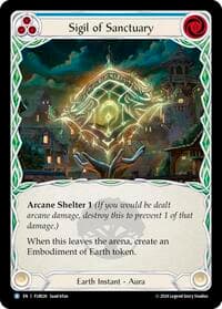 Sigil of Sanctuary - Blitz Deck: Rosetta - Florian - Flesh and Blood TCG card