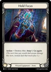 Hold Focus - Blitz Deck: Rosetta - Oscilio - Flesh and Blood TCG card