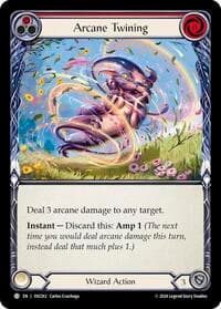 Arcane Twining (Red) - Blitz Deck: Rosetta - Oscilio - Flesh and Blood TCG card