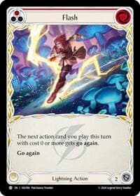 Flash (Red) - Blitz Deck: Rosetta - Oscilio - Flesh and Blood TCG card