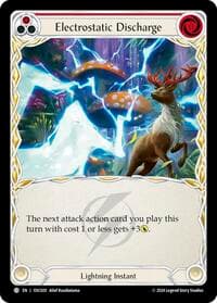 Electrostatic Discharge (Red) - Blitz Deck: Rosetta - Oscilio - Flesh and Blood TCG card
