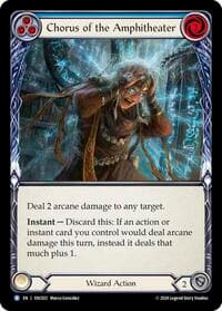 Chorus of the Amphitheater (Blue) - Blitz Deck: Rosetta - Oscilio - Flesh and Blood TCG card