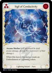 Sigil of Conductivity - Blitz Deck: Rosetta - Oscilio - Flesh and Blood TCG card