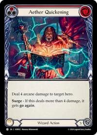 Aether Quickening (Red) - Blitz Deck: Rosetta - Verdance - Flesh and Blood TCG card