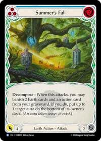 Summer's Fall (Blue) - Blitz Deck: Rosetta - Verdance - Flesh and Blood TCG card