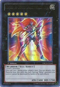 Number 12: Crimson Shadow Armor Ninja - Order of Chaos - YuGiOh card