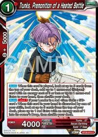 Trunks, Premonition of a Heated Battle - Ultimate Advent - Dragon Ball Super: Masters card