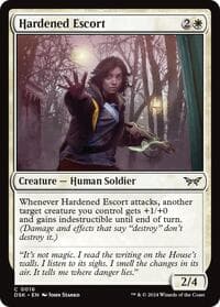 Hardened Escort - Duskmourn: House of Horror - Magic: The Gathering card