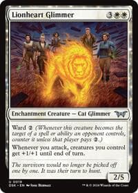 Lionheart Glimmer - Duskmourn: House of Horror - Magic: The Gathering card
