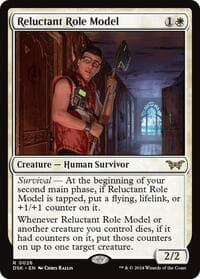 Reluctant Role Model (0026) - Duskmourn: House of Horror - Magic: The Gathering card