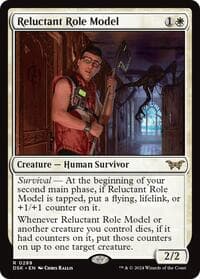 Reluctant Role Model (0289) - Duskmourn: House of Horror - Magic: The Gathering card