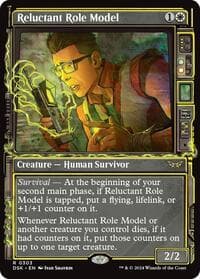 Reluctant Role Model (Showcase) - Duskmourn: House of Horror - Magic: The Gathering card