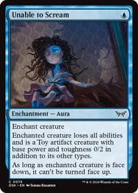 Unable to Scream - Duskmourn: House of Horror - Magic: The Gathering card
