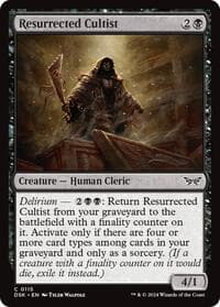 Resurrected Cultist - Duskmourn: House of Horror - Magic: The Gathering card