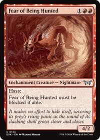 Fear of Being Hunted - Duskmourn: House of Horror - Magic: The Gathering card