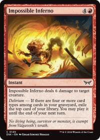 Impossible Inferno - Duskmourn: House of Horror - Magic: The Gathering card
