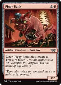Piggy Bank - Duskmourn: House of Horror - Magic: The Gathering card