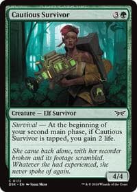 Cautious Survivor - Duskmourn: House of Horror - Magic: The Gathering card