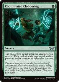 Coordinated Clobbering - Duskmourn: House of Horror - Magic: The Gathering card
