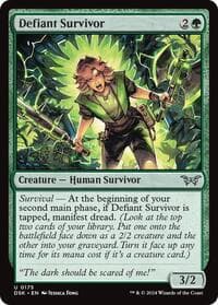 Defiant Survivor - Duskmourn: House of Horror - Magic: The Gathering card