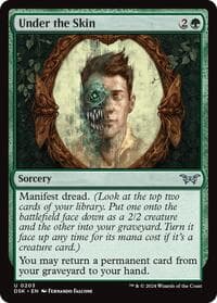 Under the Skin - Duskmourn: House of Horror - Magic: The Gathering card