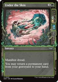 Under the Skin (Showcase) - Duskmourn: House of Horror - Magic: The Gathering card