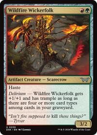 Wildfire Wickerfolk - Duskmourn: House of Horror - Magic: The Gathering card