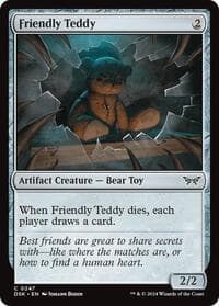 Friendly Teddy - Duskmourn: House of Horror - Magic: The Gathering card