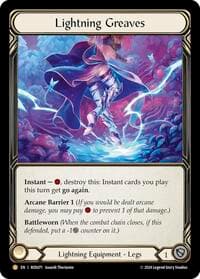 Lightning Greaves - Rosetta - Flesh and Blood TCG card